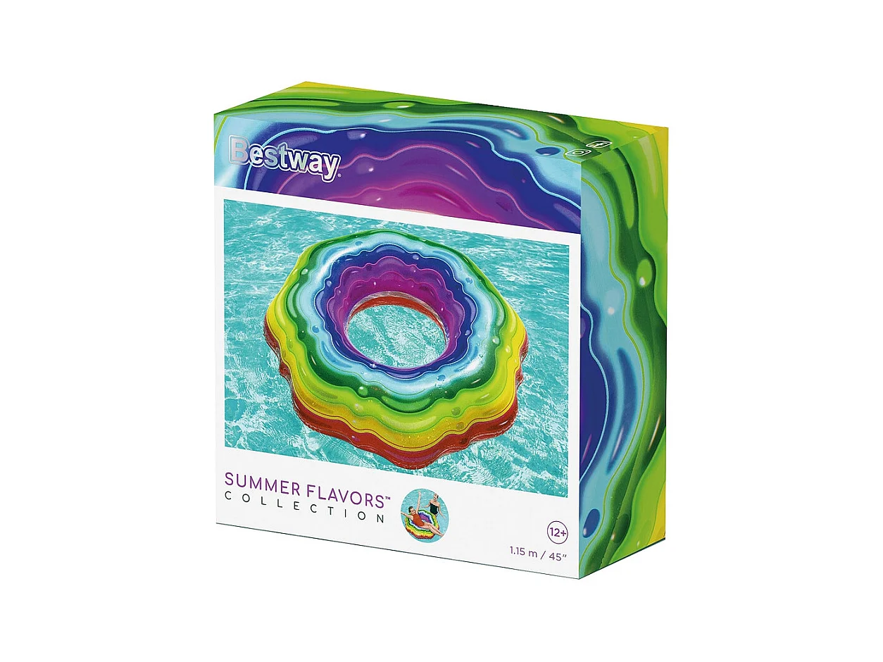 Bouée rubans arc-en-ciel - Rainbow Ribbon - D. 115 cm