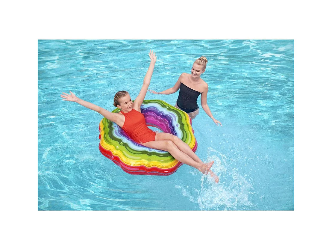 Bouée rubans arc-en-ciel - Rainbow Ribbon - D. 115 cm