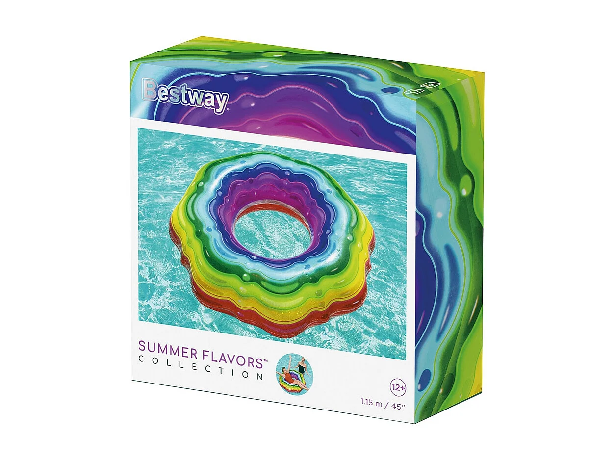 Bouée rubans arc-en-ciel - Rainbow Ribbon - D. 115 cm