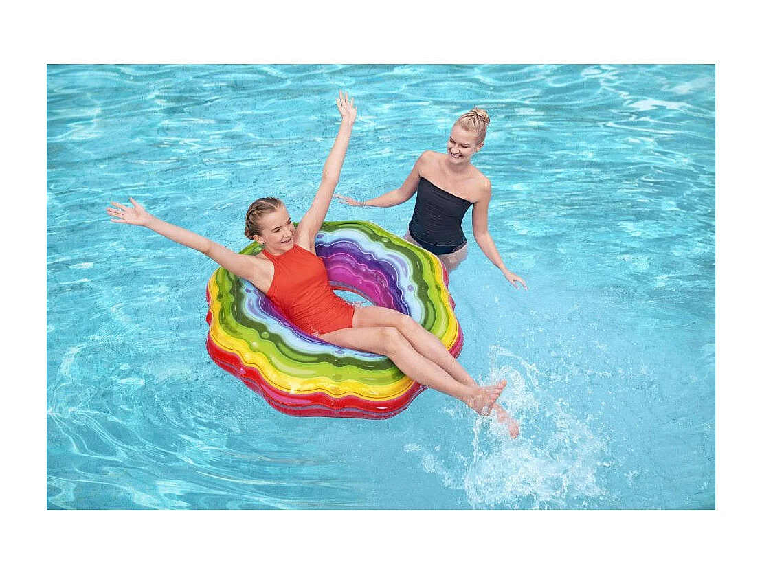 Bouée rubans arc-en-ciel - Rainbow Ribbon - D. 115 cm