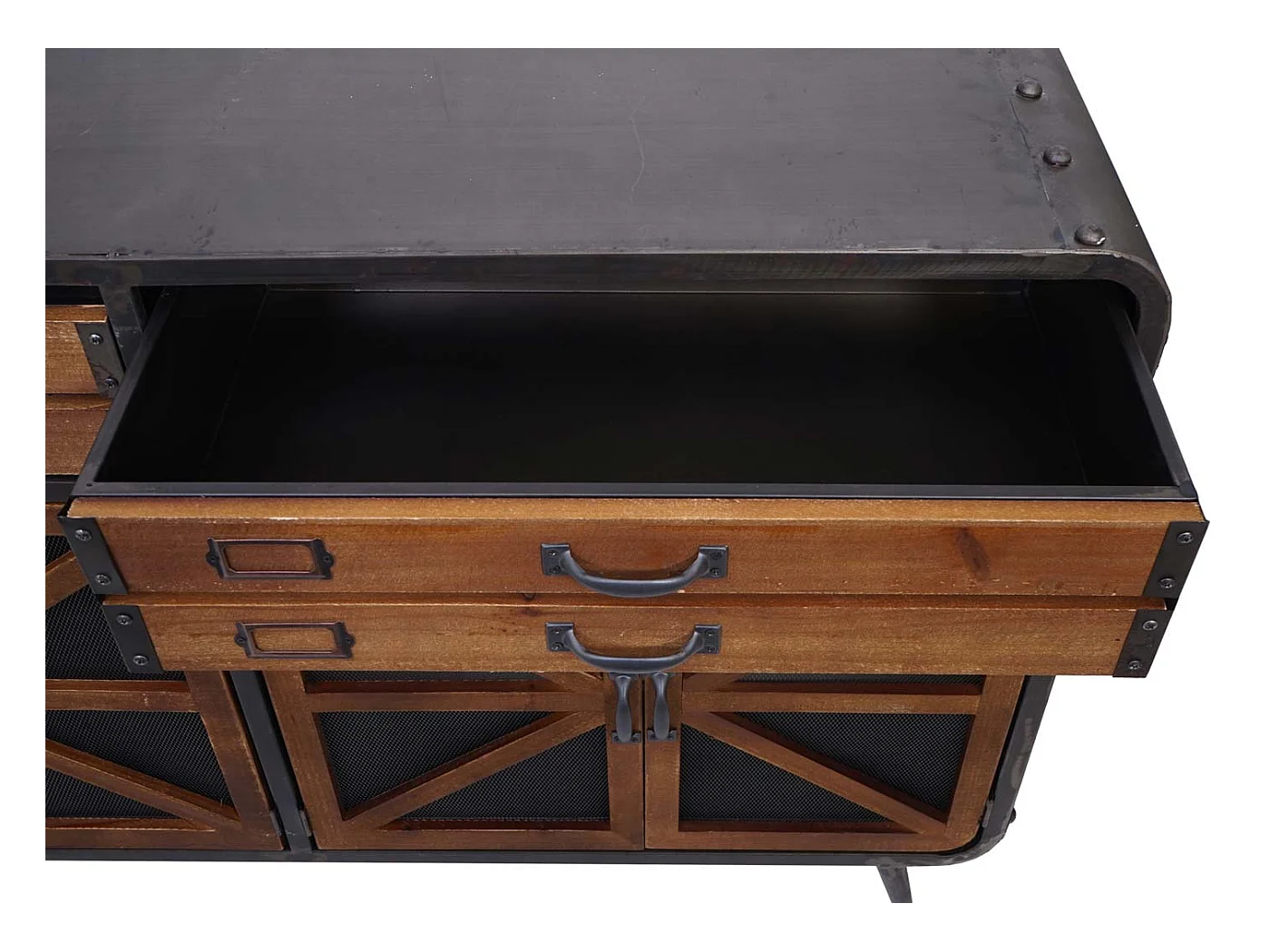 quatre compartiments de métal marron 98 x 56 x 144 cm 04_0005985