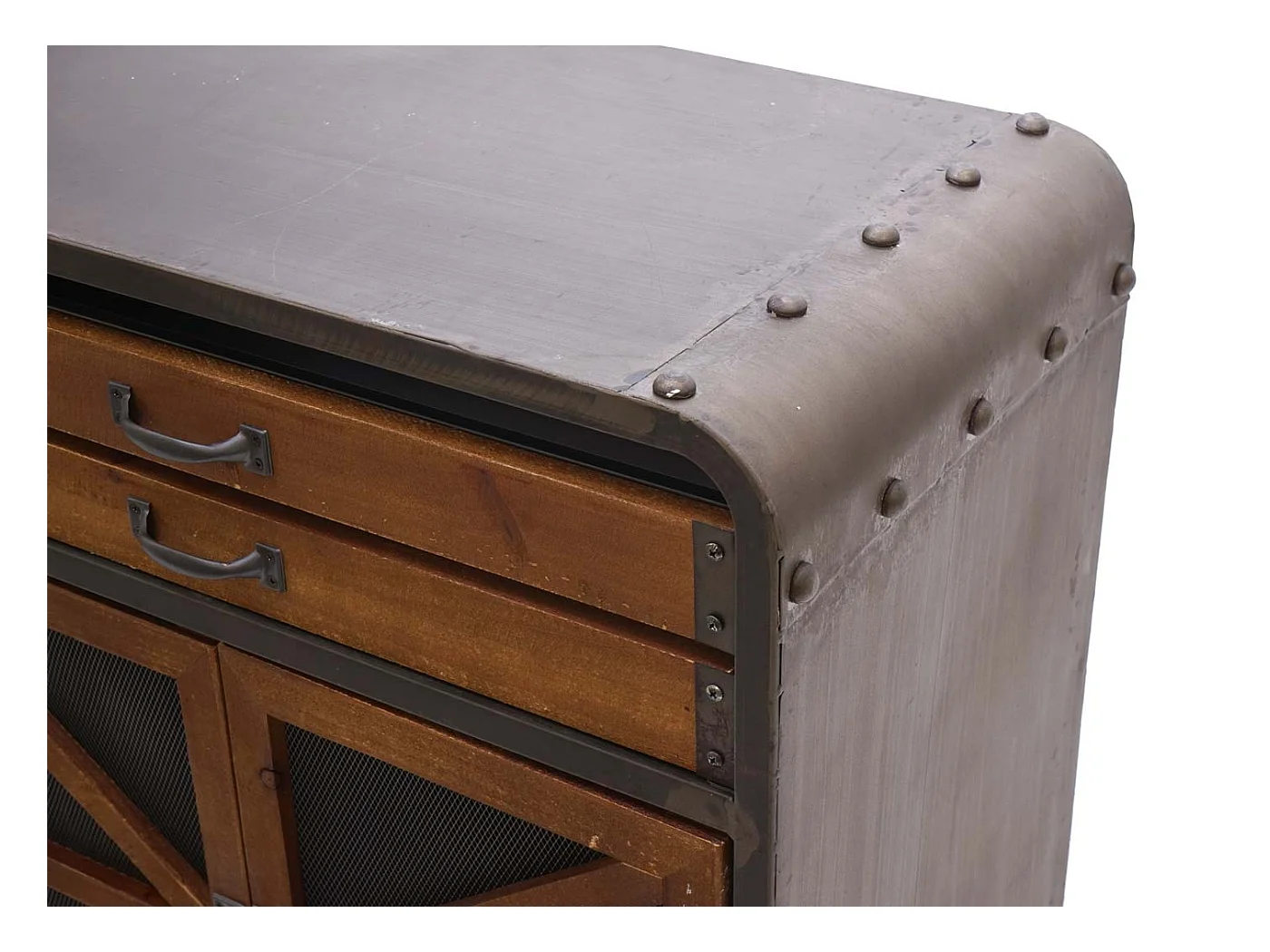 quatre compartiments de métal marron 98 x 56 x 144 cm 04_0005985