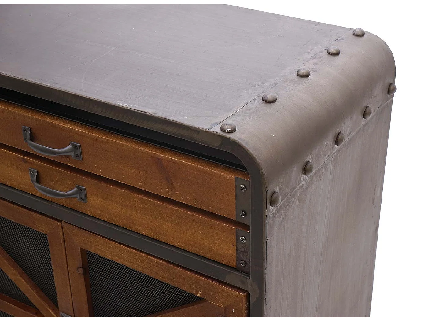 quatre compartiments de métal marron 98 x 56 x 144 cm 04_0005985