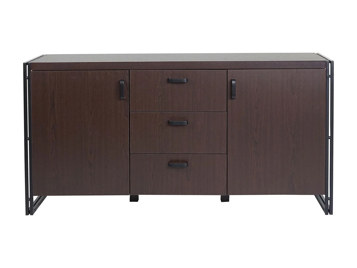 2 compartiments de métal marron 160 x 40 x 80 cm 04_0005982