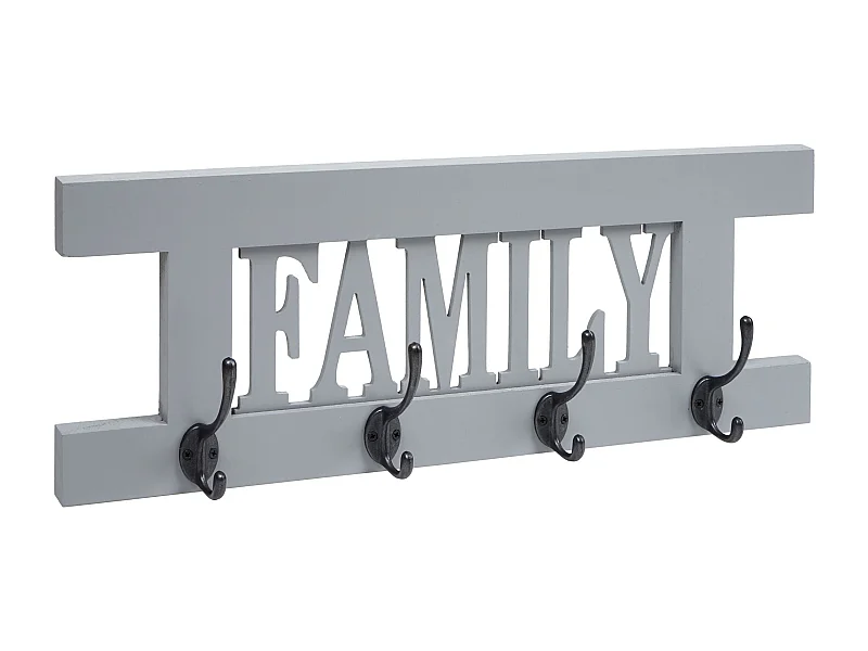 Portemanteau mural family avec bleue 28 x 8 x 67 cm 04_0008171