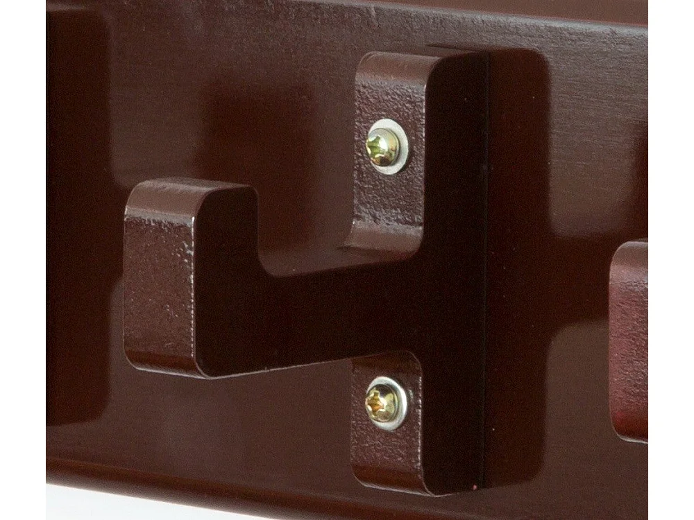 Porte-clés mural polyvalent 4 marron 40 x 13 x 10 cm DIV06011