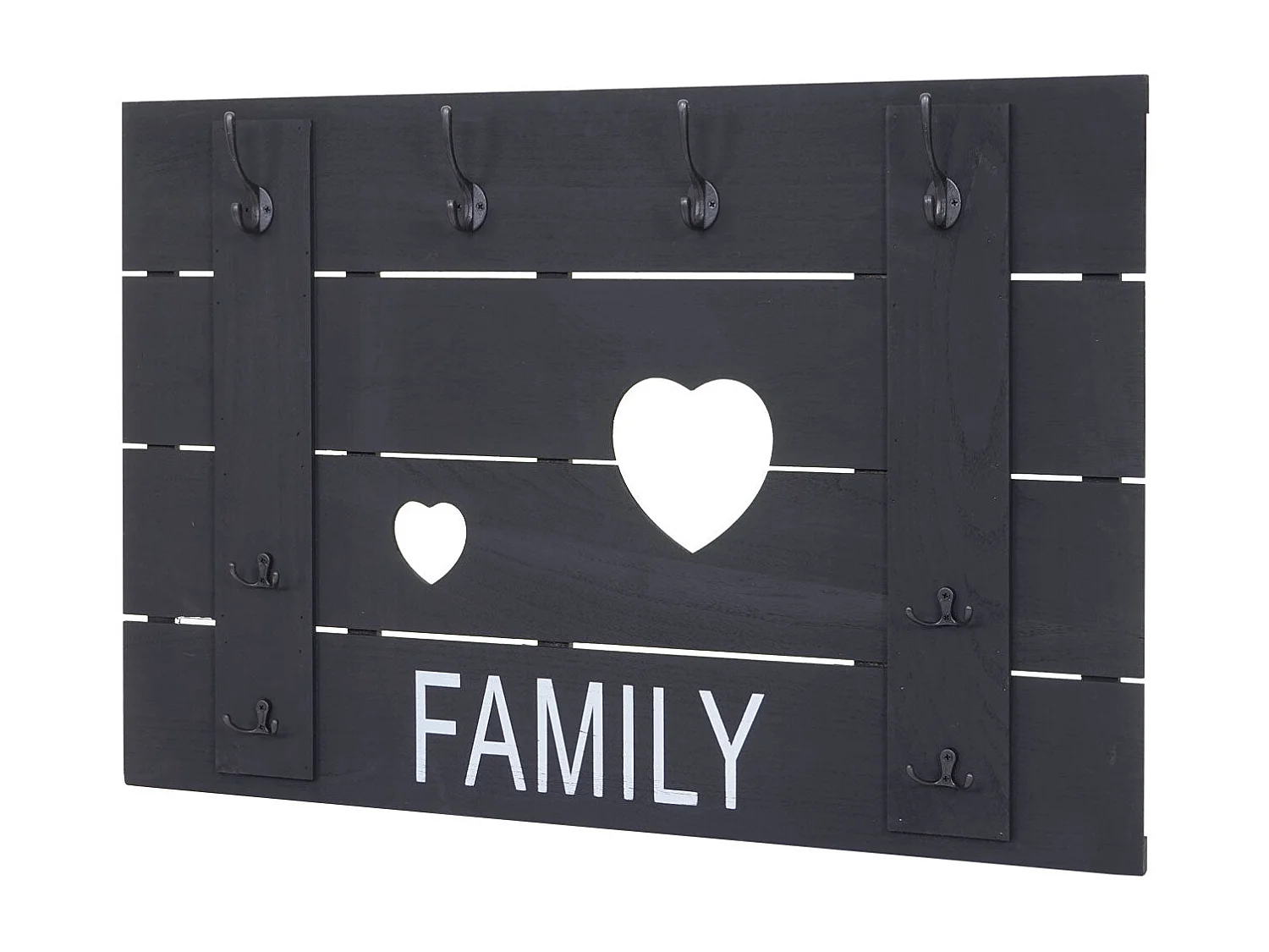 Porte-manteau mural family panneau grise 61 x 4 x 92 cm 04_0008174