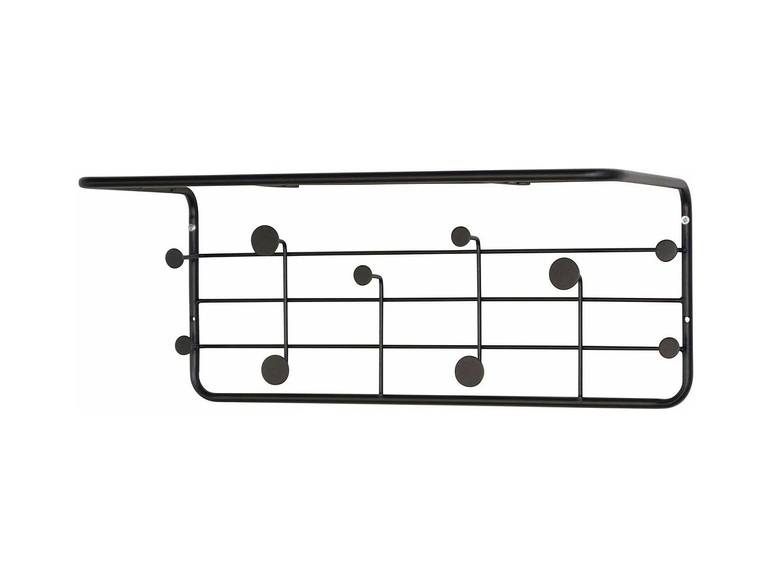 Porte manteaux en métal métal argentée 51 x 24 x 21 cm DIV05015