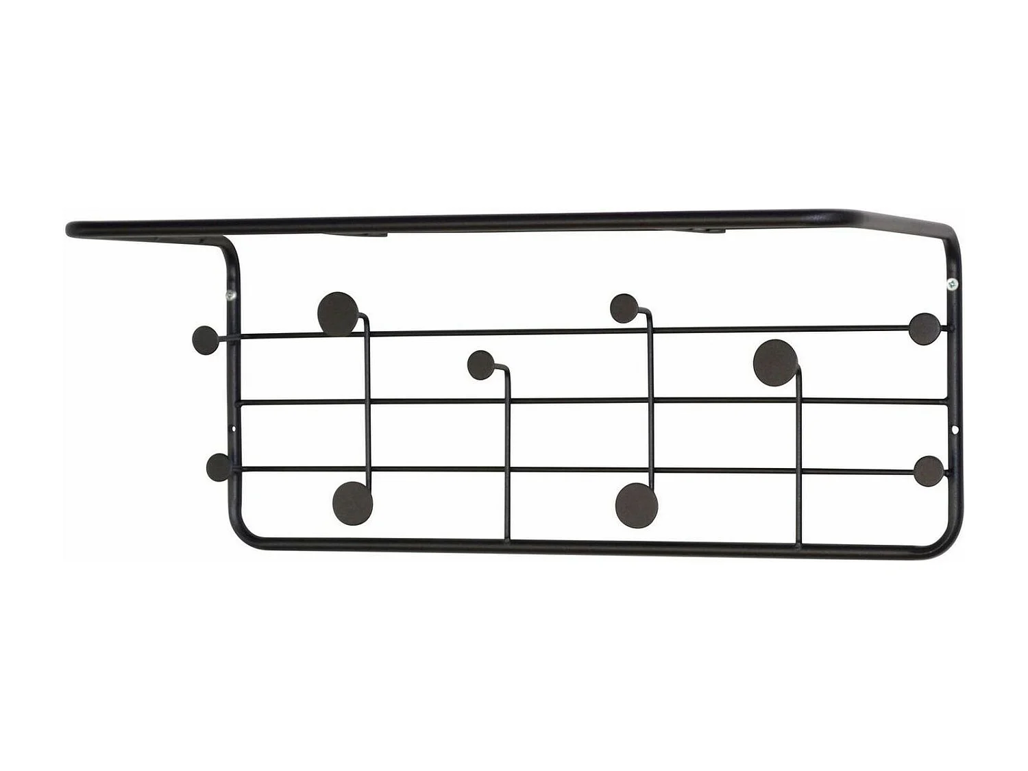 Porte manteaux en métal métal argentée 51 x 24 x 21 cm DIV05015