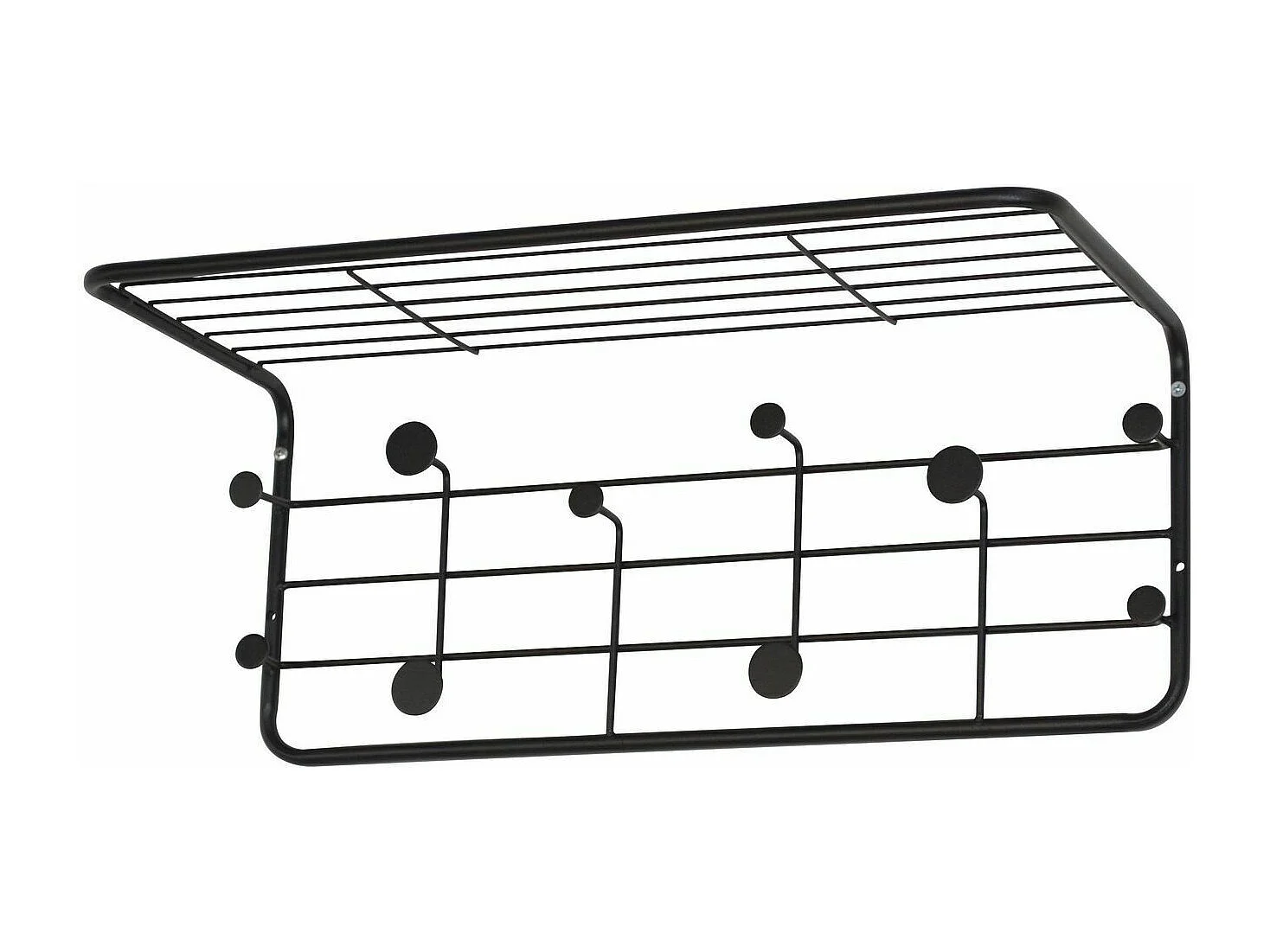 Porte manteaux en métal métal argentée 51 x 24 x 21 cm DIV05015