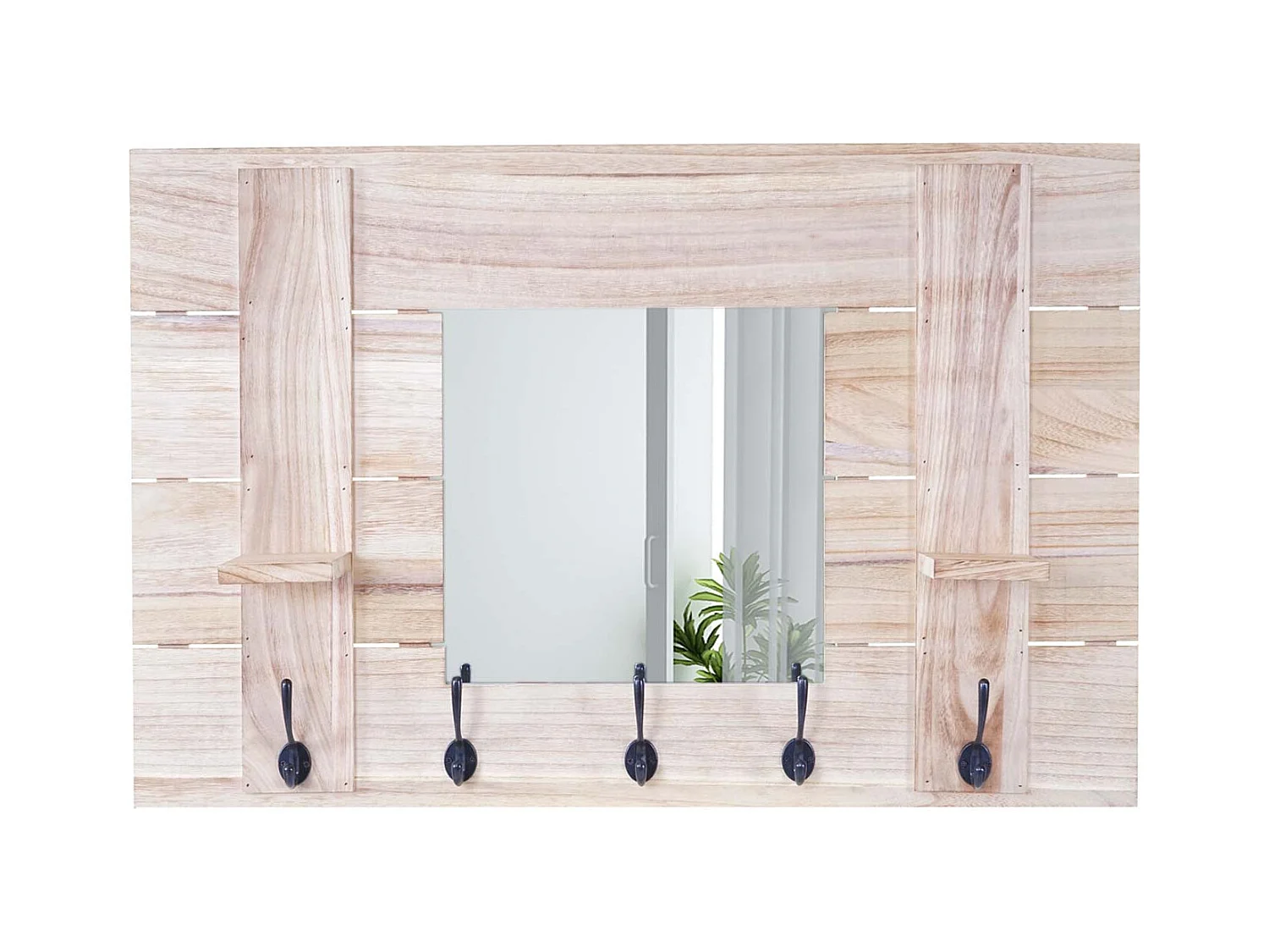 1x portemanteau mural miroir marron 67 x 10 x 97 cm 04_0008172