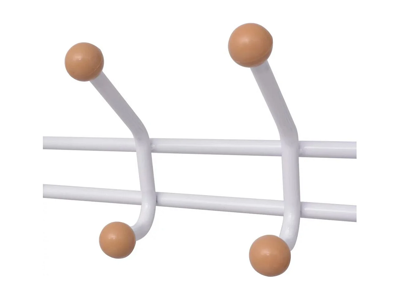 Porte-manteau rangement de chaussures blanche 68 x 32 x 182 cm DEC024190