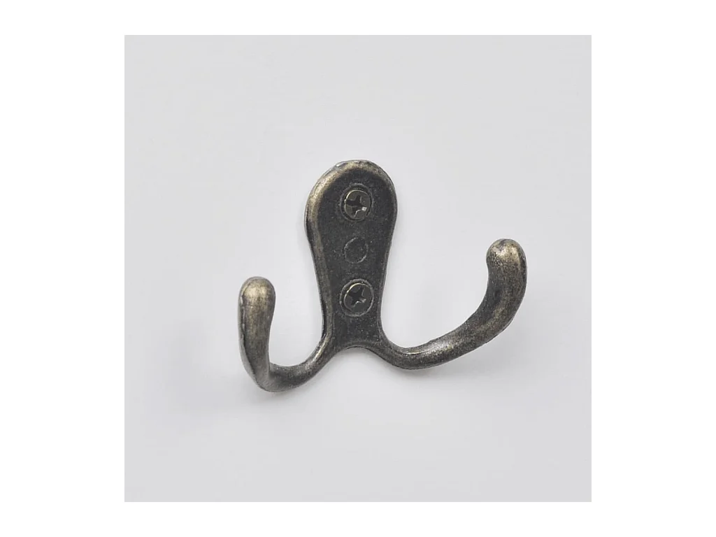 Lot de 2 portemanteaux effet bois blanche 28 x 3 x 109 cm DEC024185