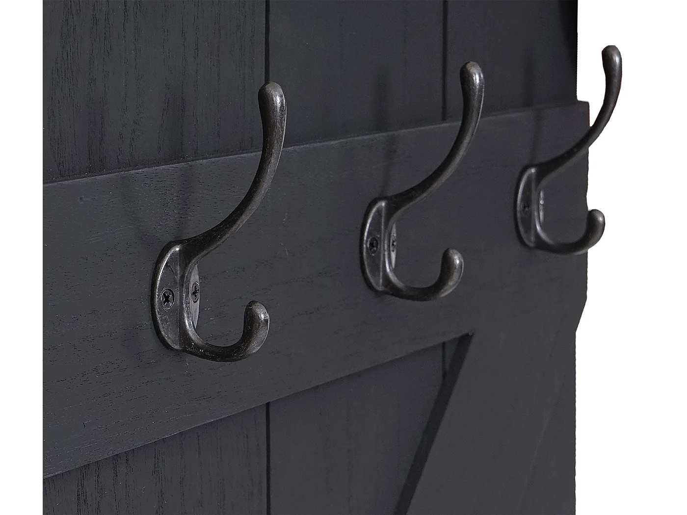 Porte manteau mural panneau grise 60 x 10 x 91 cm 04_0000971