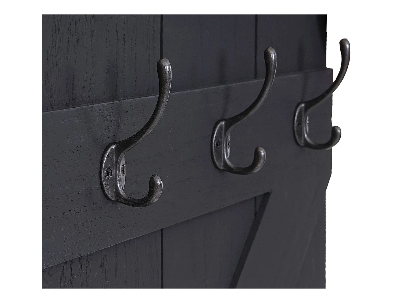 Porte manteau mural panneau grise 60 x 10 x 91 cm 04_0000971