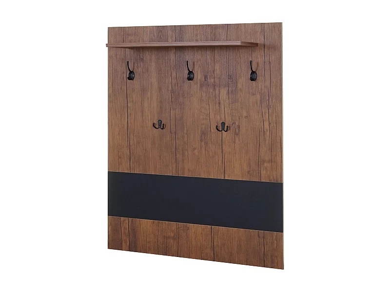 Porte-manteau mural panneau d'armoire beige 80 x 21.5 x 100 cm 04_0000972