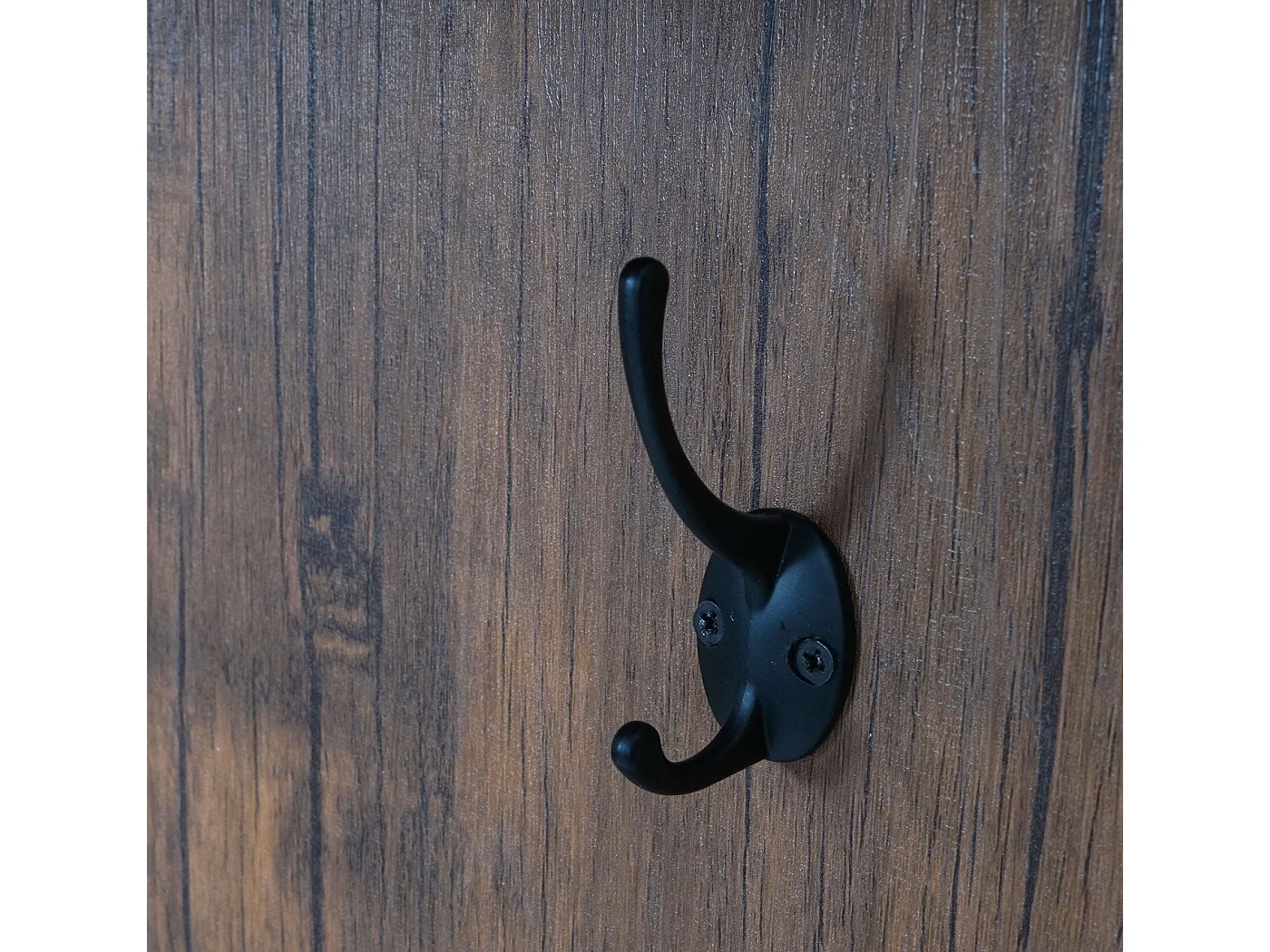 Porte-manteau mural panneau d'armoire beige 80 x 21.5 x 100 cm 04_0000972