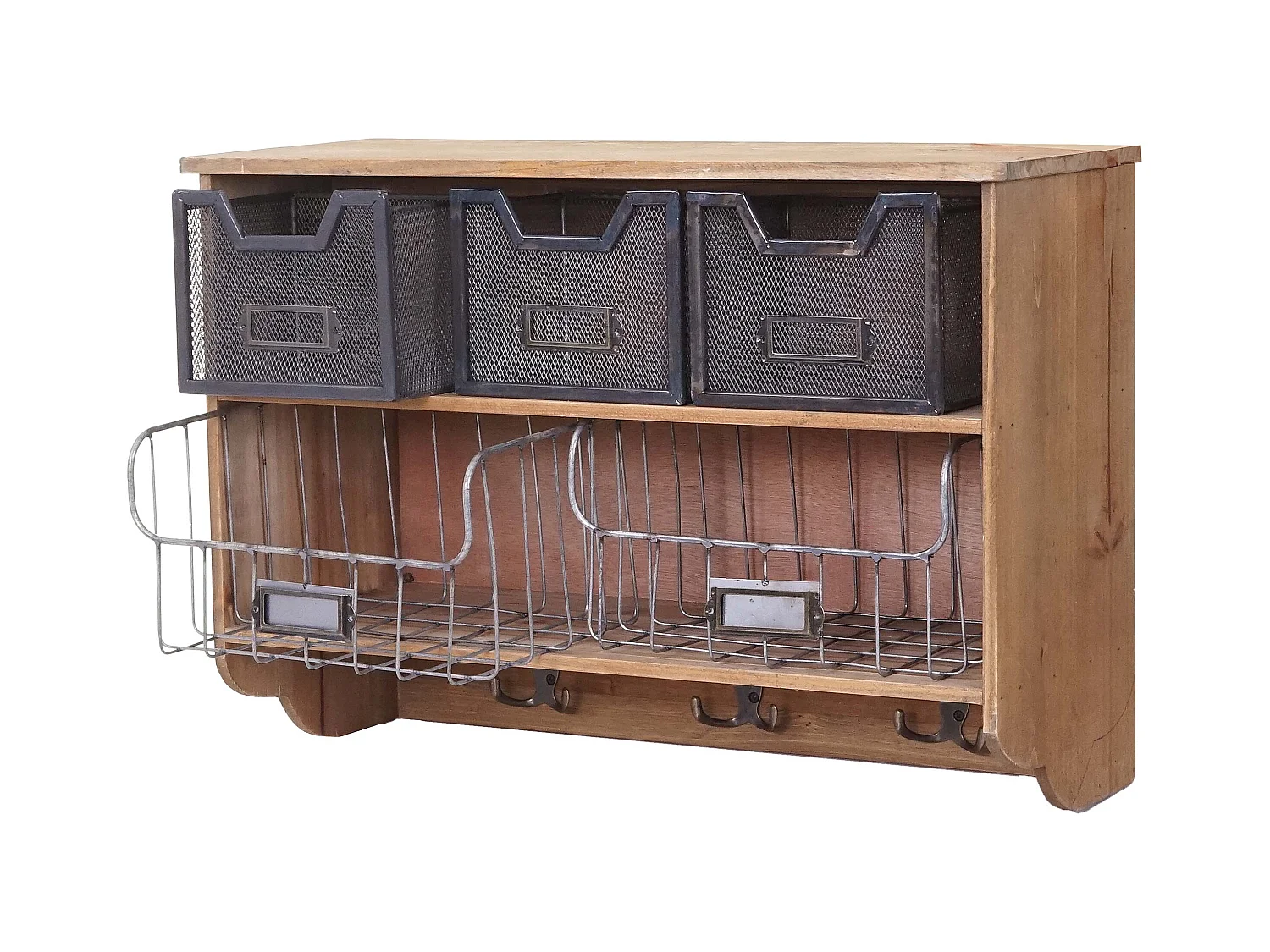 Étagère de cuisine murale bois marron 60 x 24 x 42 cm 04_0000976