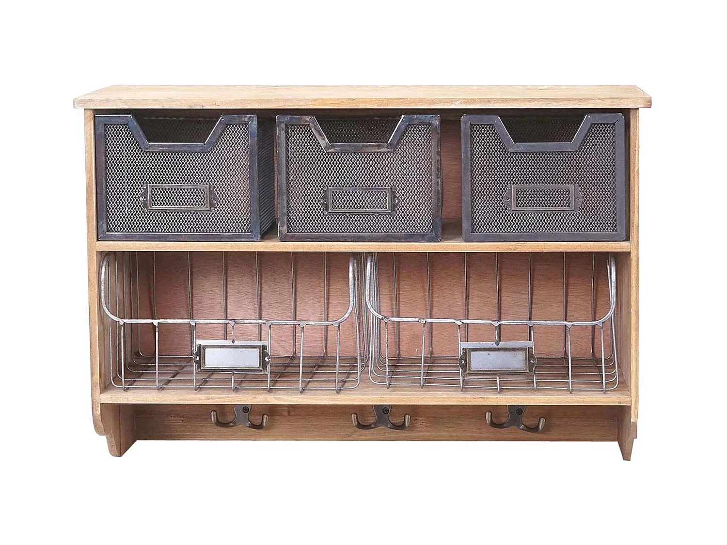 Étagère de cuisine murale bois marron 60 x 24 x 42 cm 04_0000976