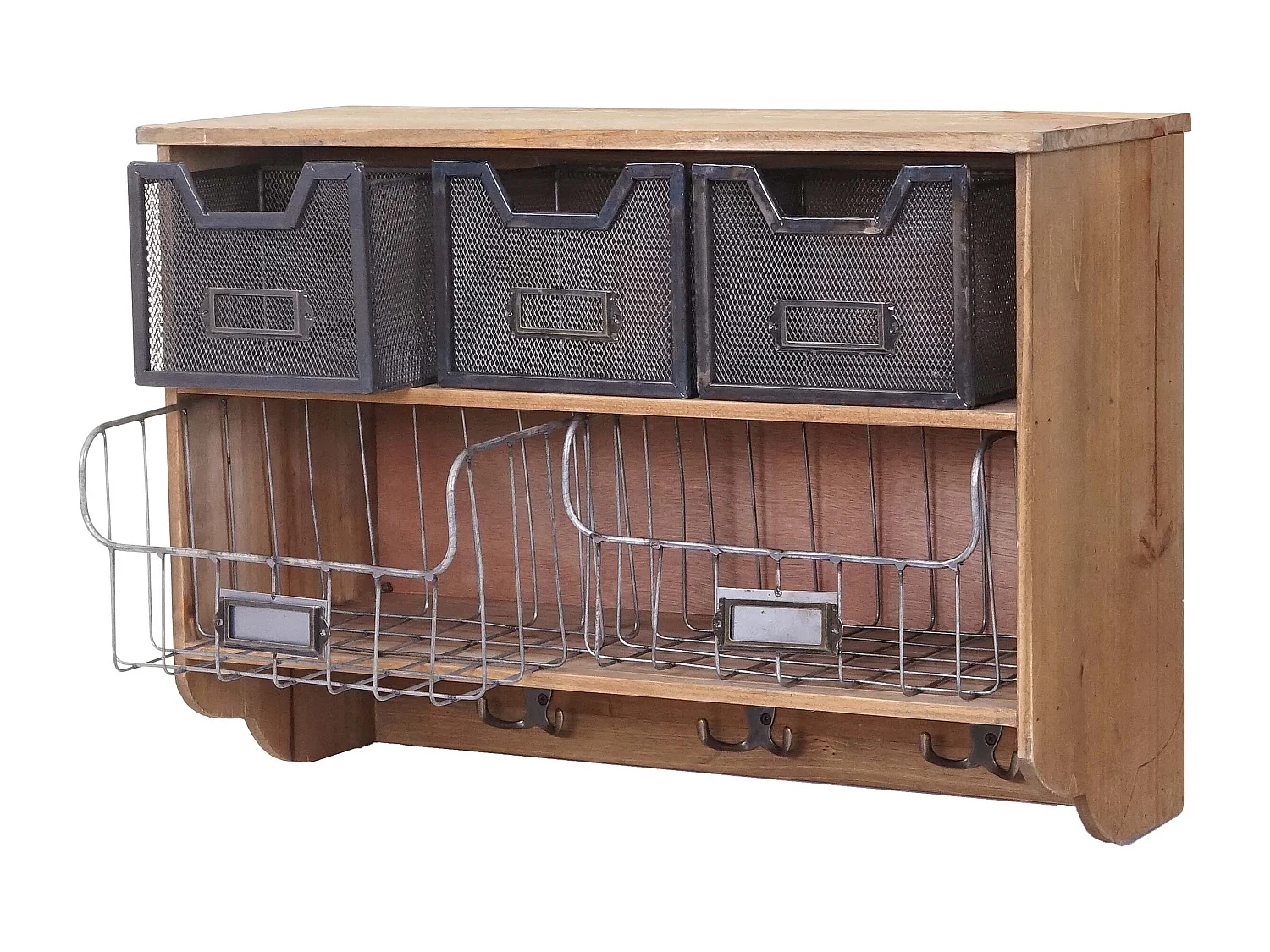 Étagère de cuisine murale bois marron 60 x 24 x 42 cm 04_0000976