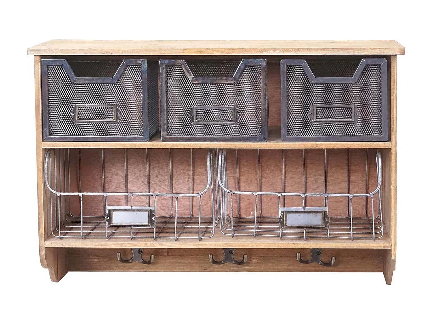 Étagère de cuisine murale bois marron 60 x 24 x 42 cm 04_0000976