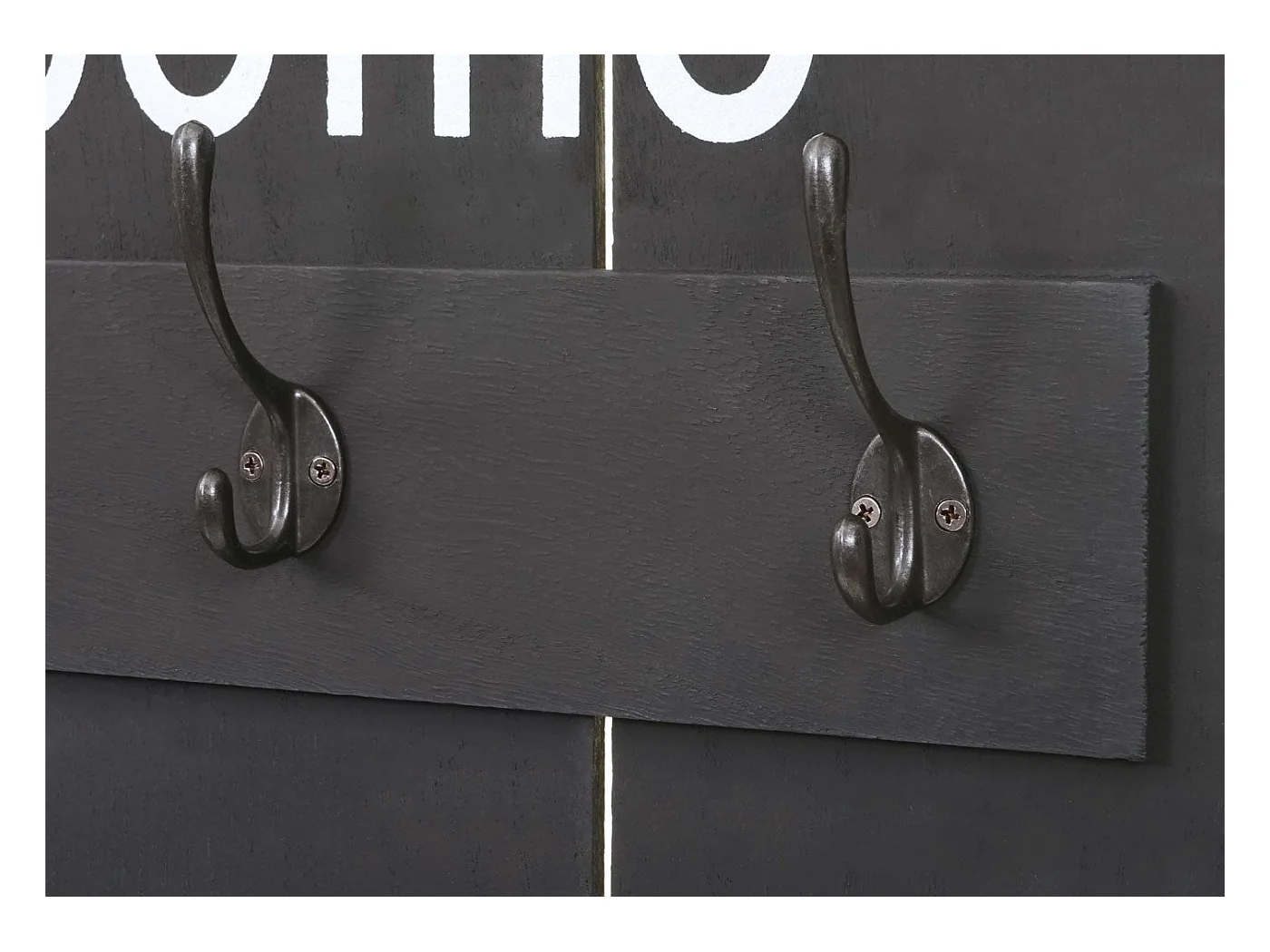 Porte manteau mural Welcome bois marron 60 x 8 x 91 cm 04_0001003