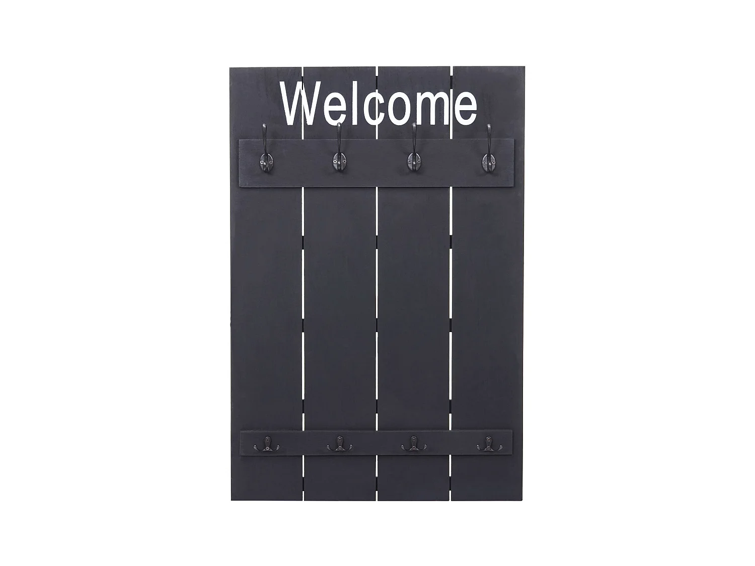 Porte manteau mural Welcome bois marron 60 x 8 x 91 cm 04_0001003