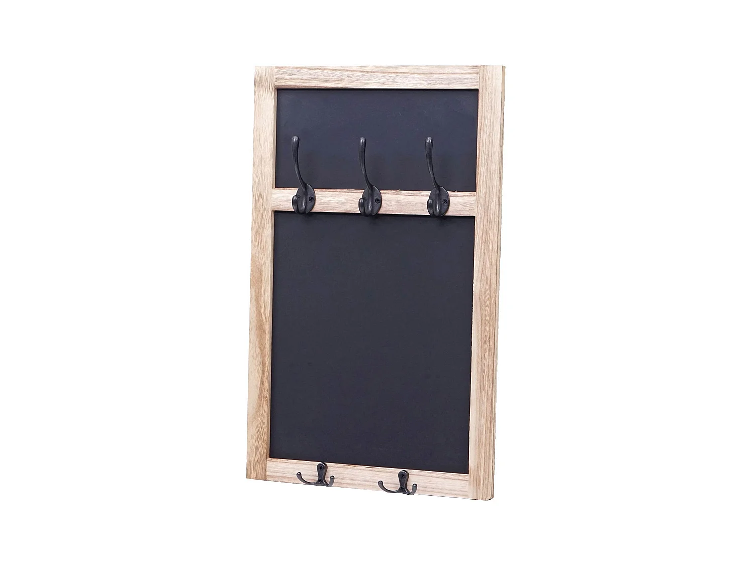 Porte-manteau mural panneau mural marron 34 x 7 x 55 cm 04_0000981