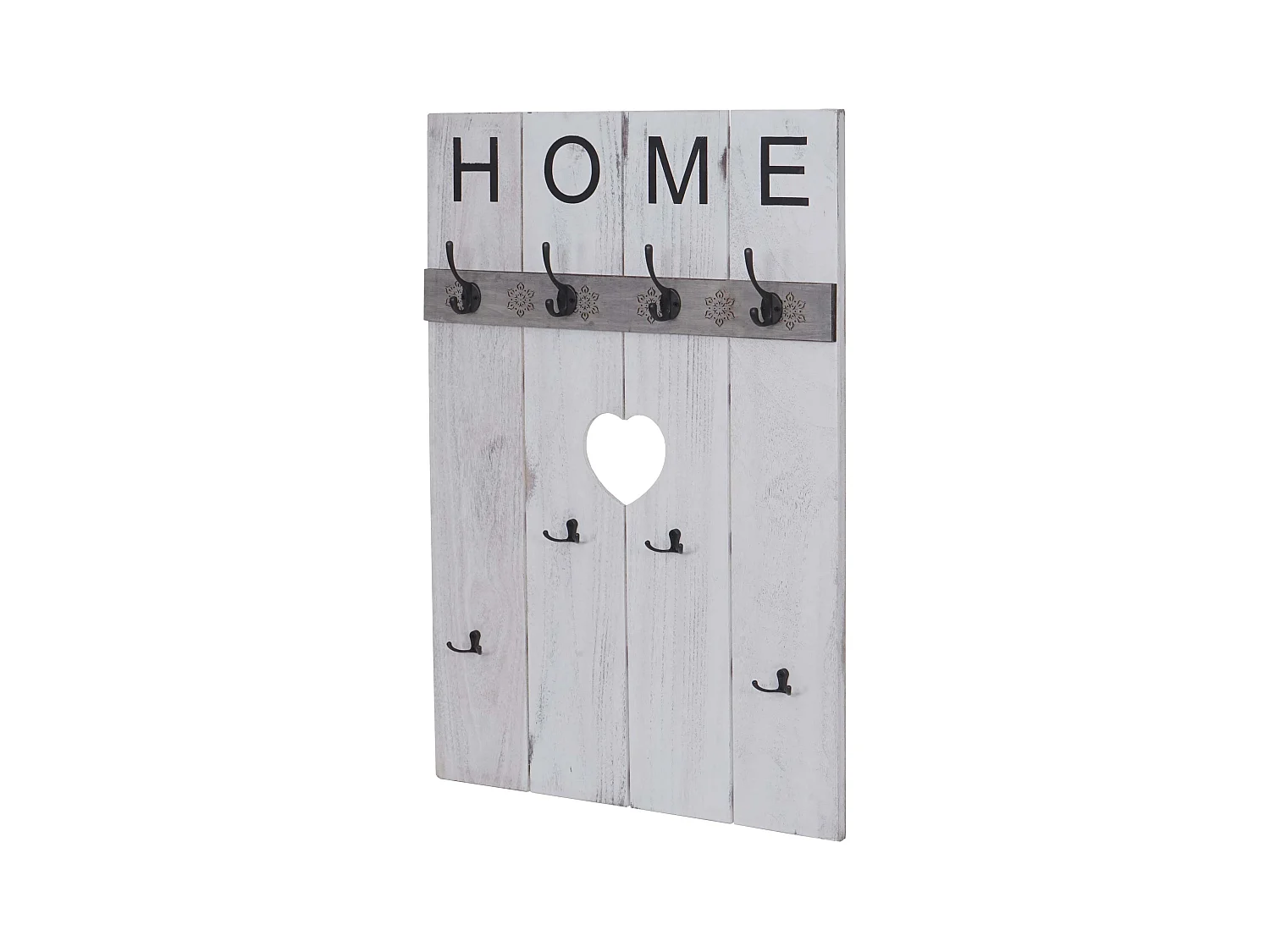 Armoire porte-manteau mural Home blanche 60 x 8 x 91 cm 04_0000994