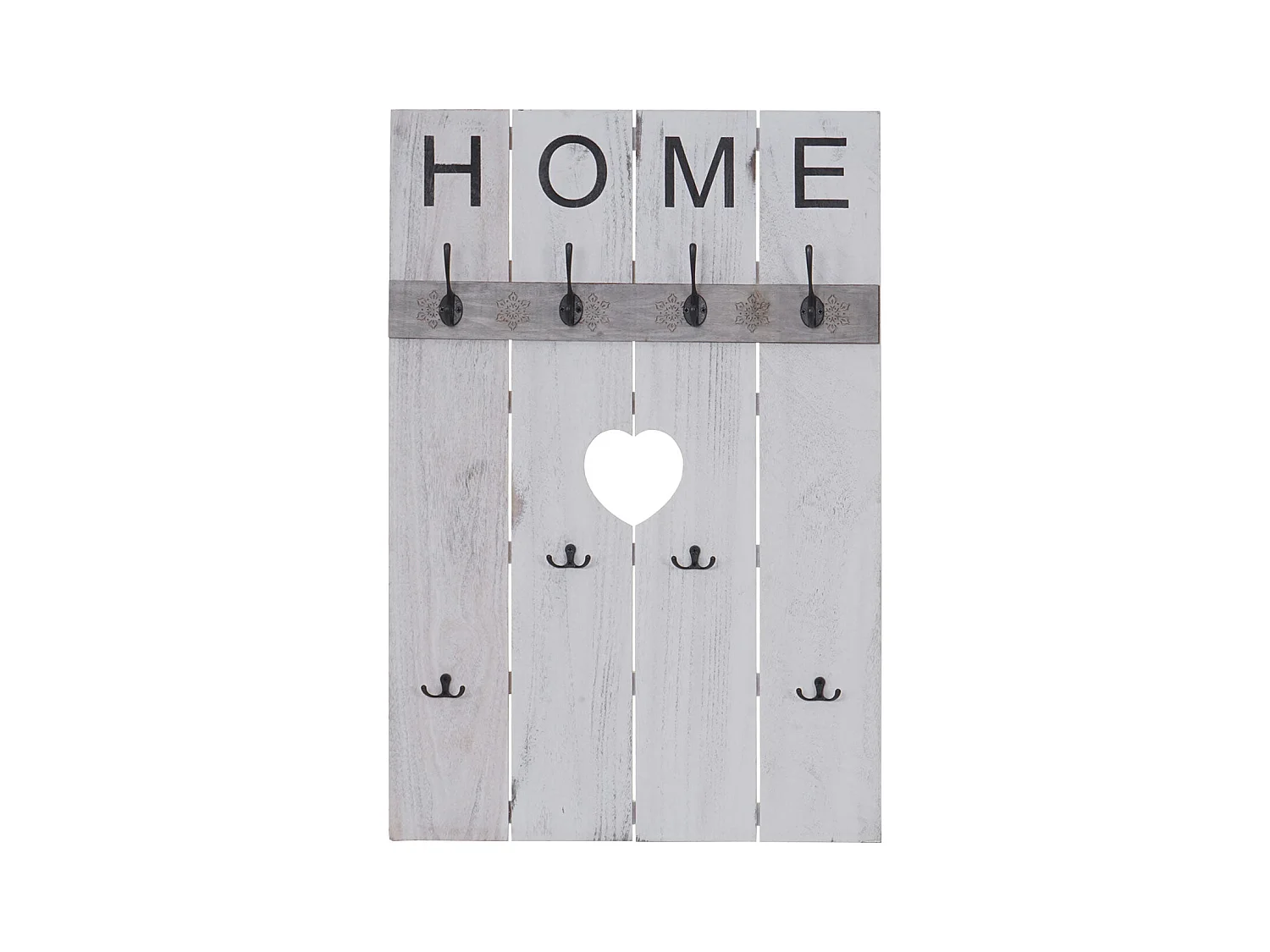 Armoire porte-manteau mural Home blanche 60 x 8 x 91 cm 04_0000994