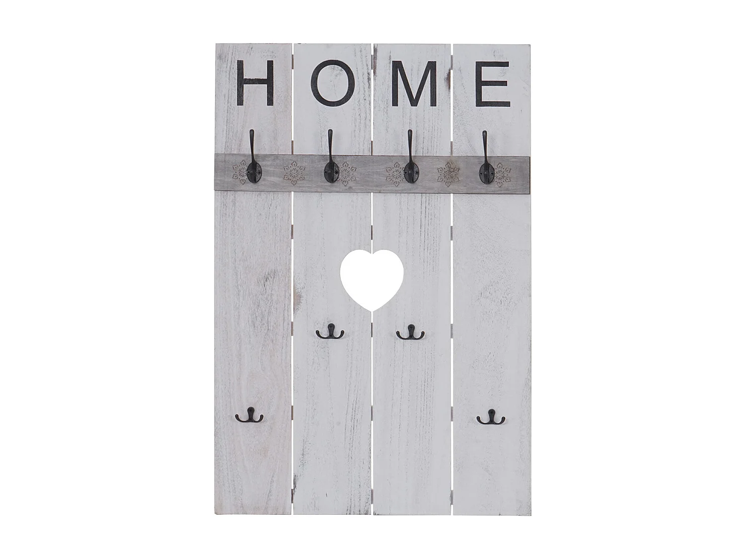 Armoire porte-manteau mural Home blanche 60 x 8 x 91 cm 04_0000994