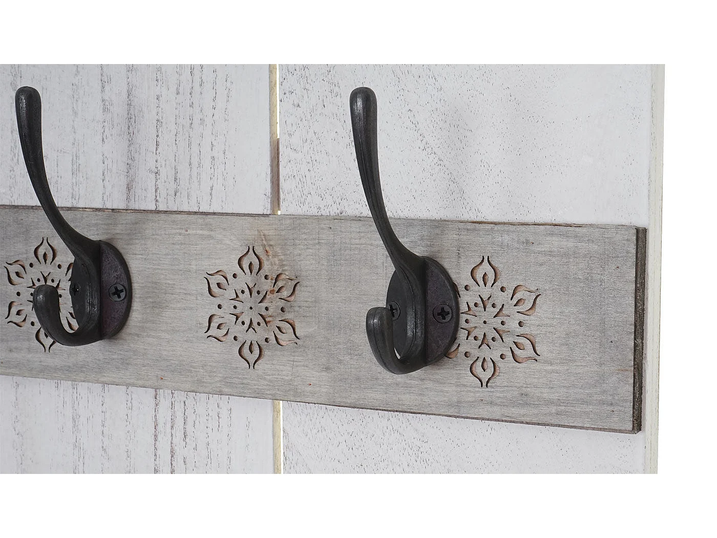 Armoire porte-manteau mural Home blanche 60 x 8 x 91 cm 04_0000994