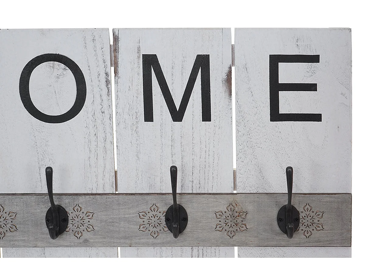 Armoire porte-manteau mural Home blanche 60 x 8 x 91 cm 04_0000994