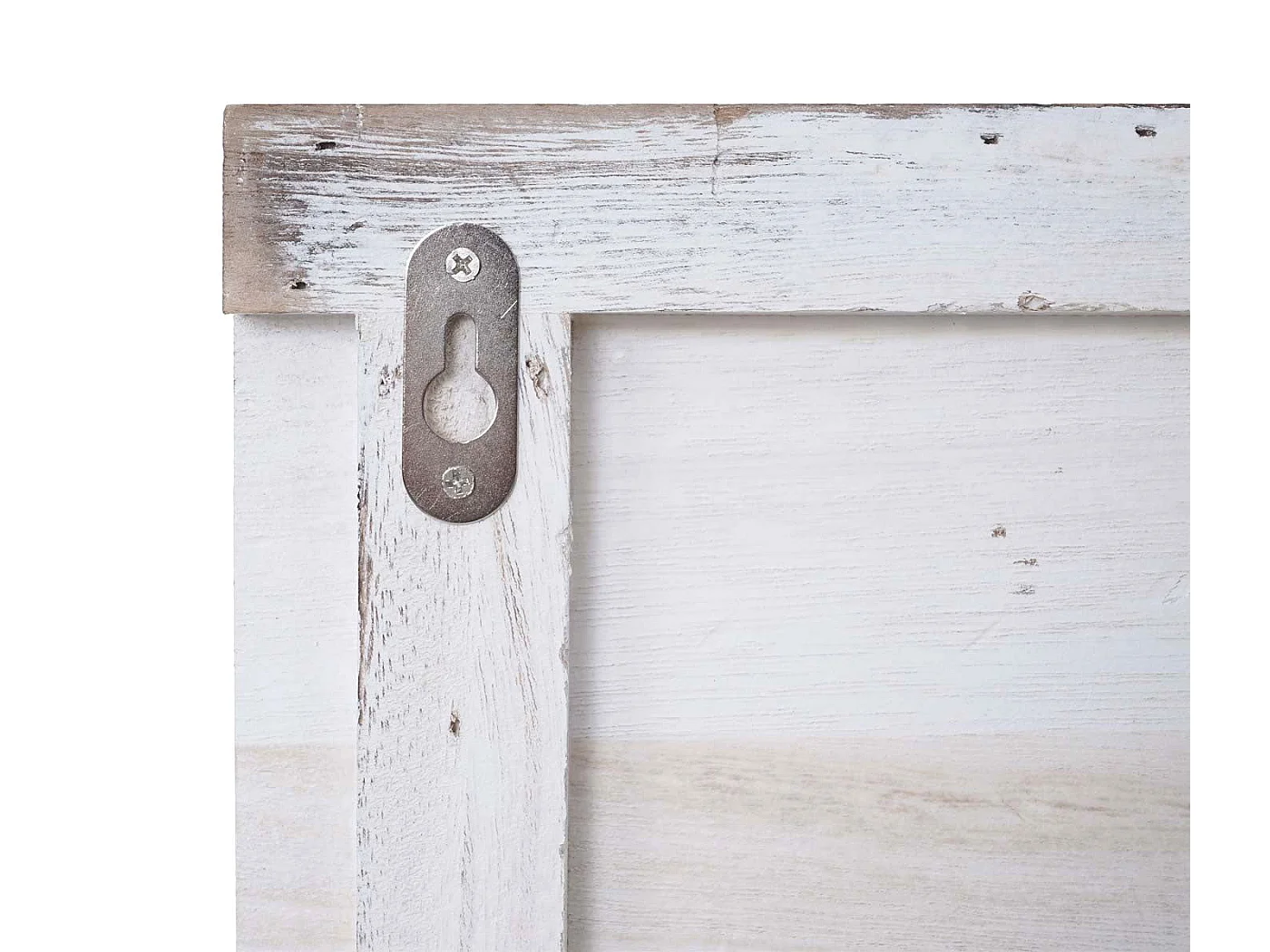 Porte manteau mural miroir bois blanche 90 x 14.5 x 60 cm 04_0000997