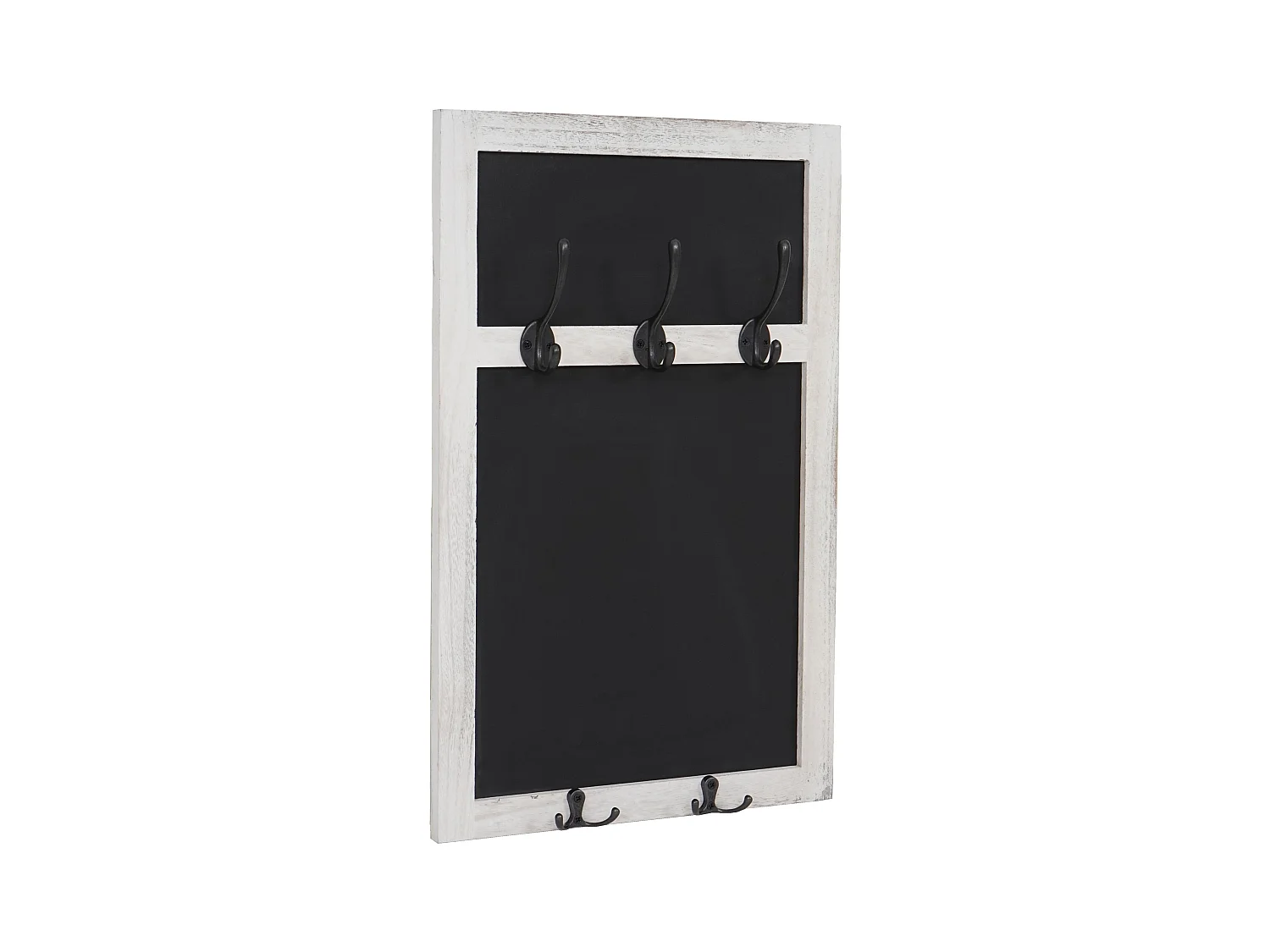 Porte-manteau mural panneau mural blanche 34 x 7 x 55 cm 04_0000982