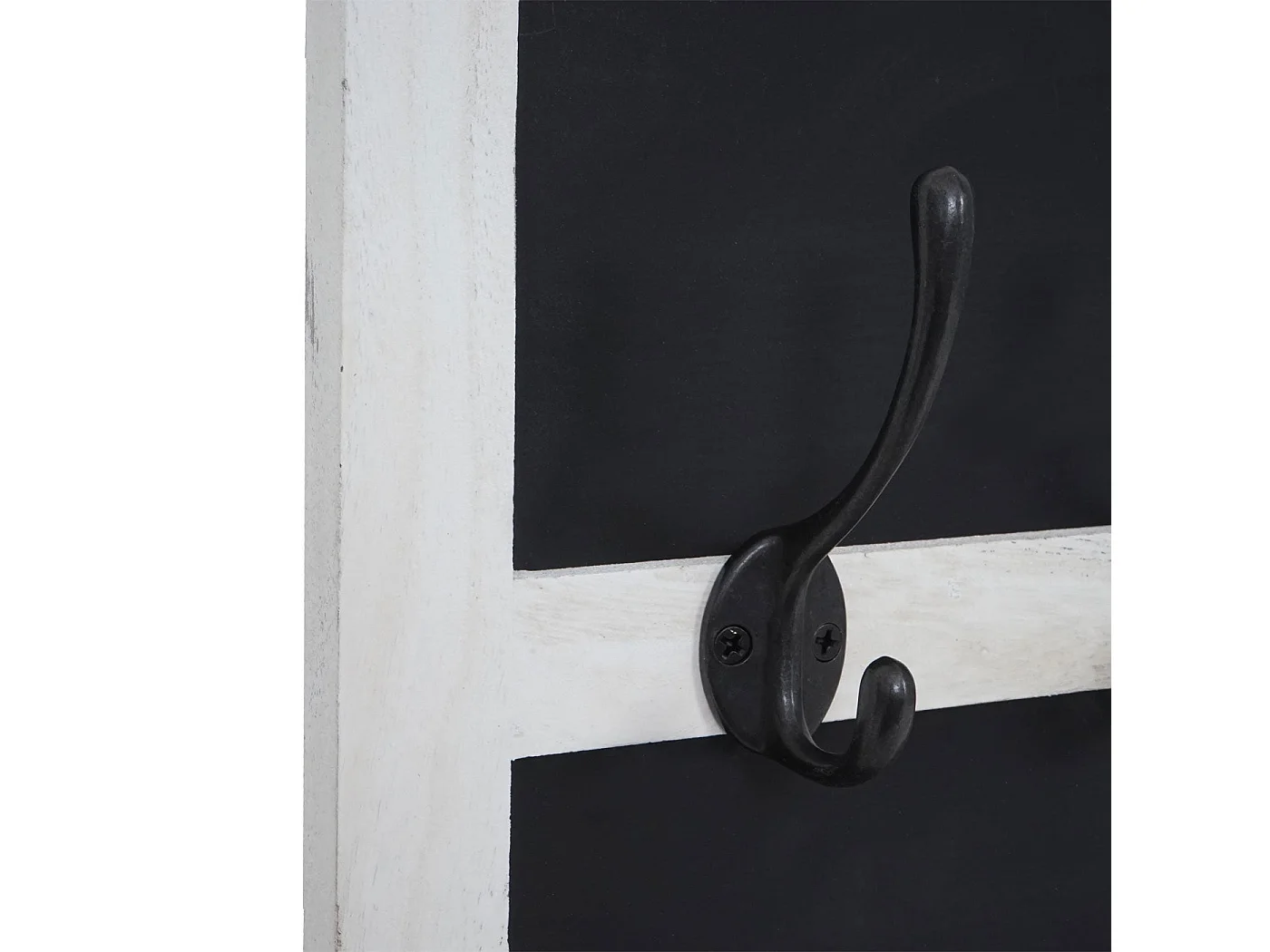 Porte-manteau mural panneau mural blanche 34 x 7 x 55 cm 04_0000982