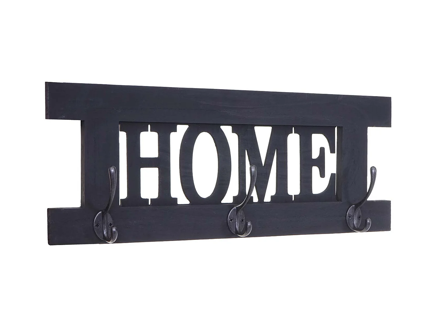 2x portemanteau mural avec bois marron 60 x 7 x 21 cm 04_0007285