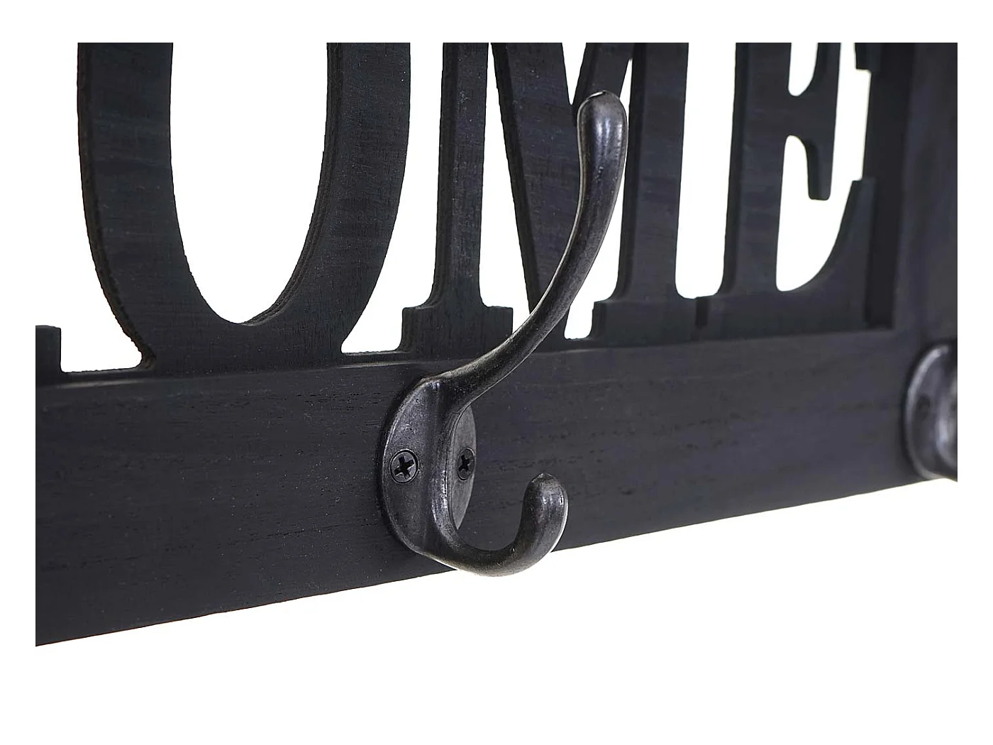 2x portemanteau mural avec bois marron 60 x 7 x 21 cm 04_0007285