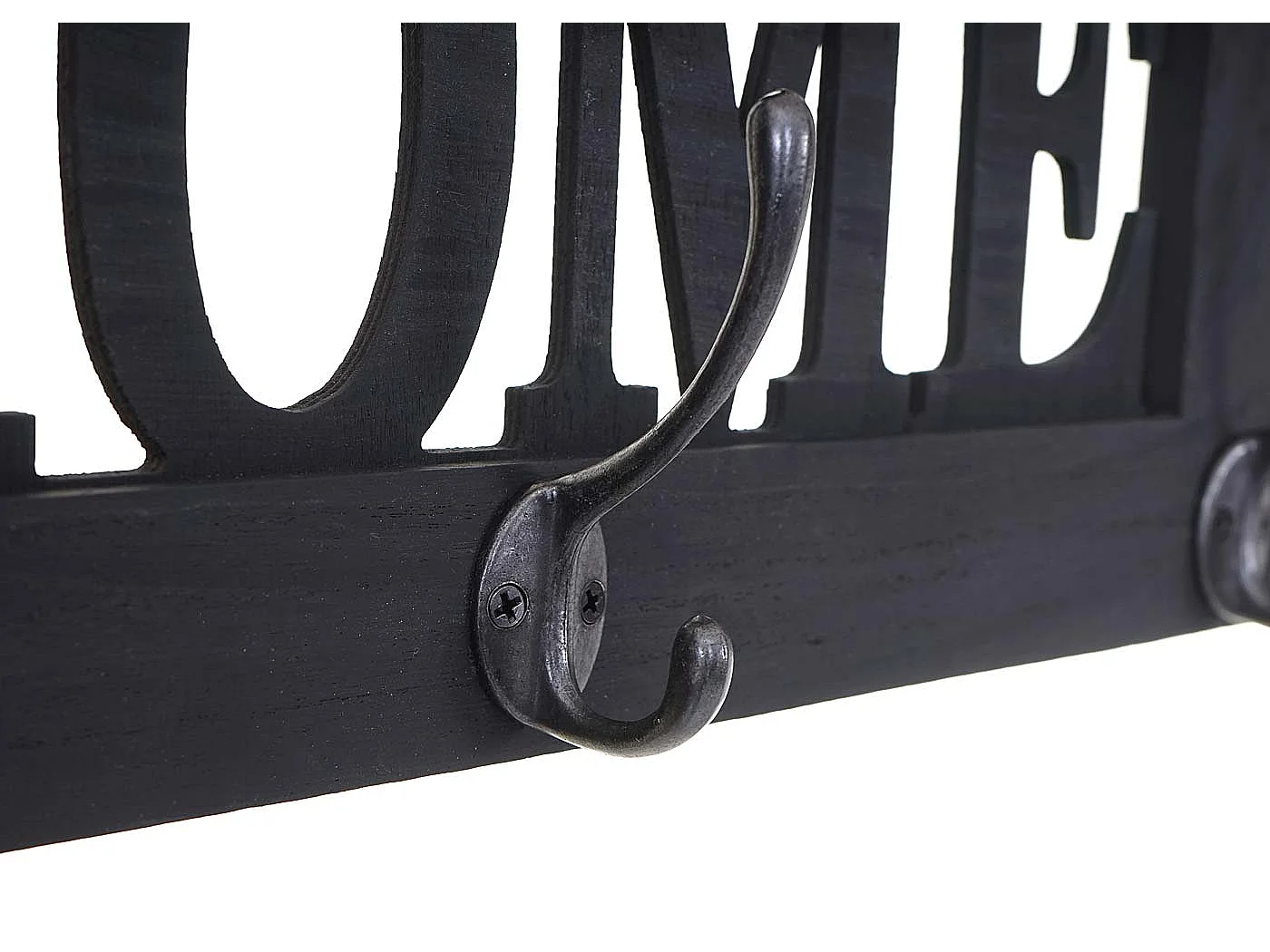 2x portemanteau mural avec bois marron 60 x 7 x 21 cm 04_0007285