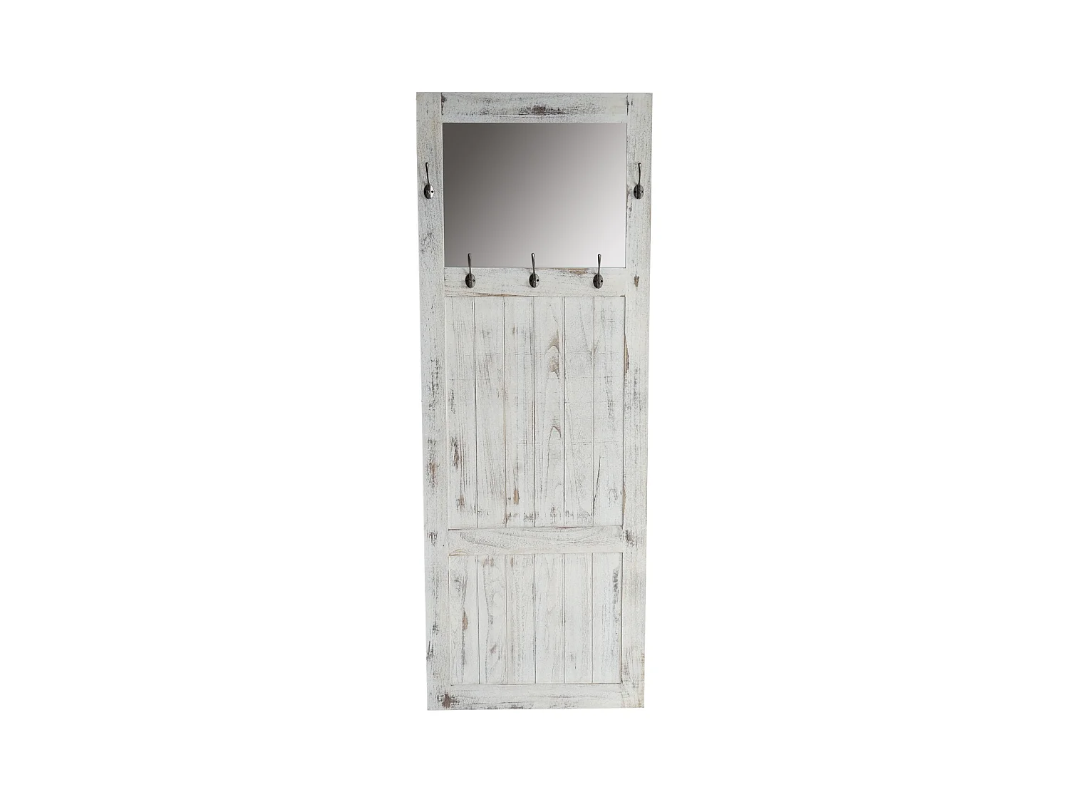 Porte-manteau mural pour armoire blanche 71 x 7 x 186 cm 04_0008177