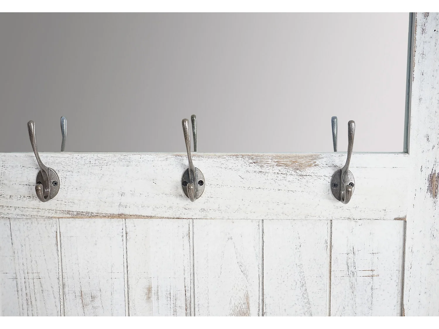 Porte-manteau mural pour armoire blanche 71 x 7 x 186 cm 04_0008177