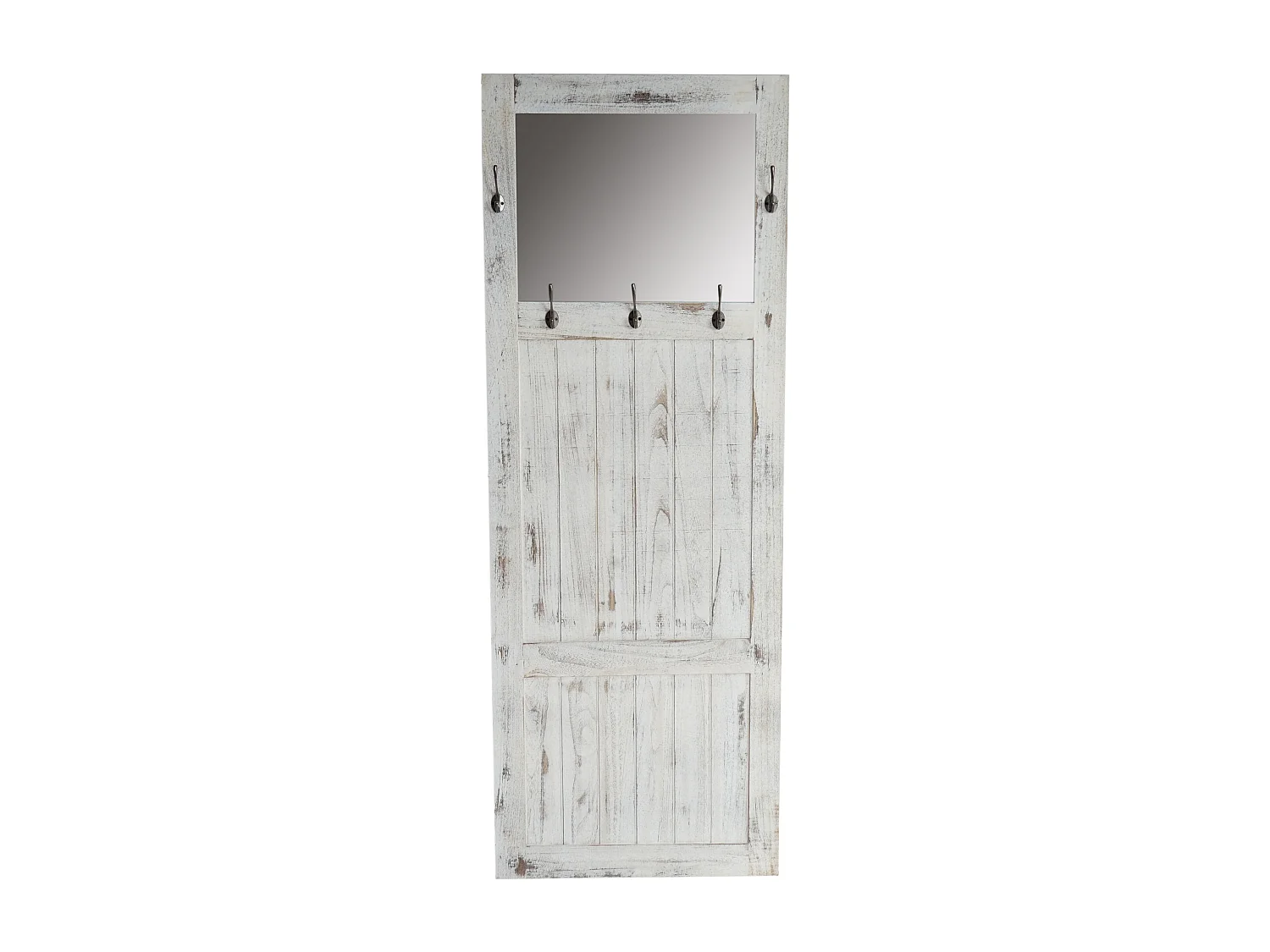 Porte-manteau mural pour armoire blanche 71 x 7 x 186 cm 04_0008177