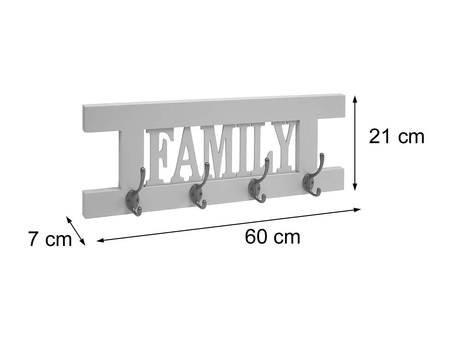 2x portemanteau mural avec bois bleue 60 x 7 x 21 cm 04_0007284