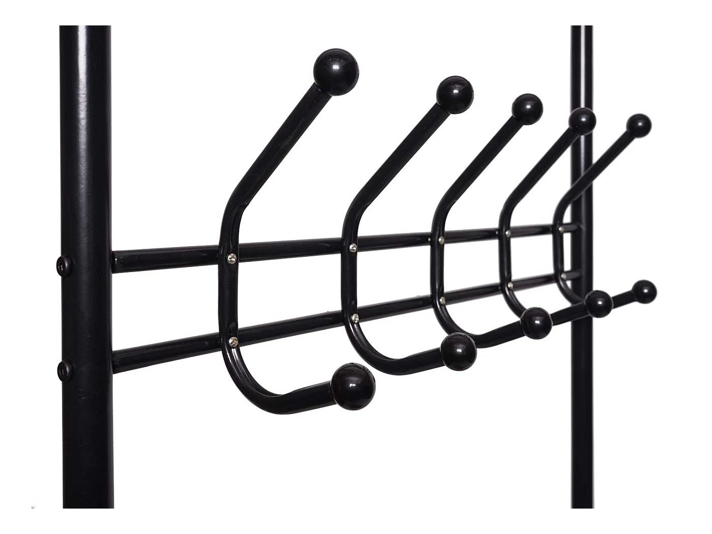 Porte-manteau en métal penderie métal argentée 65 x 34 x 186 cm 04_0000962