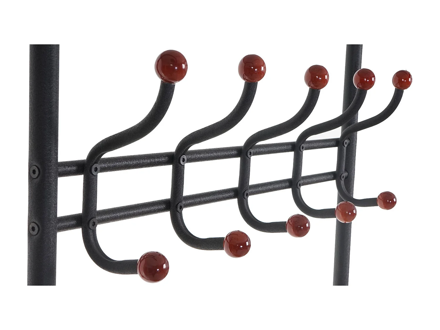 Porte-manteau en métal penderie métal argentée 65 x 34 x 186 cm 04_0000962