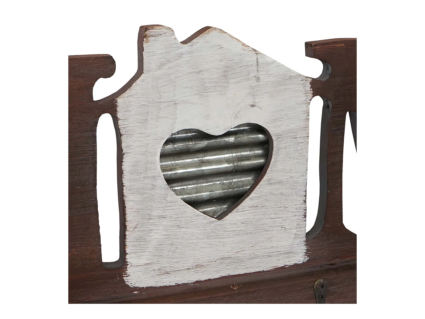 Porte-manteau mural Home avec métal marron 63.5 x 5 x 23.5 cm 04_0000978