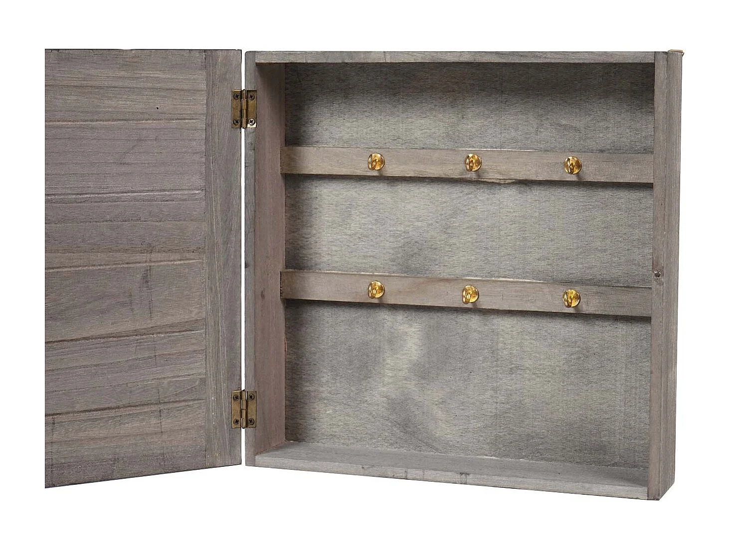 Boîte à clés murale bois marron 29 x 9 x 30 cm 04_0005907