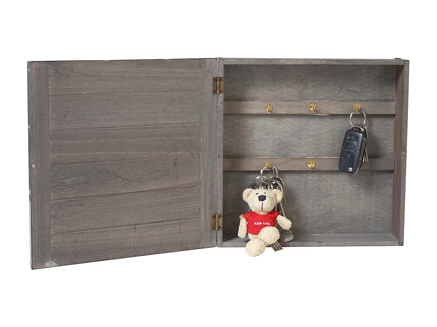 Boîte à clés murale bois marron 29 x 9 x 30 cm 04_0005907