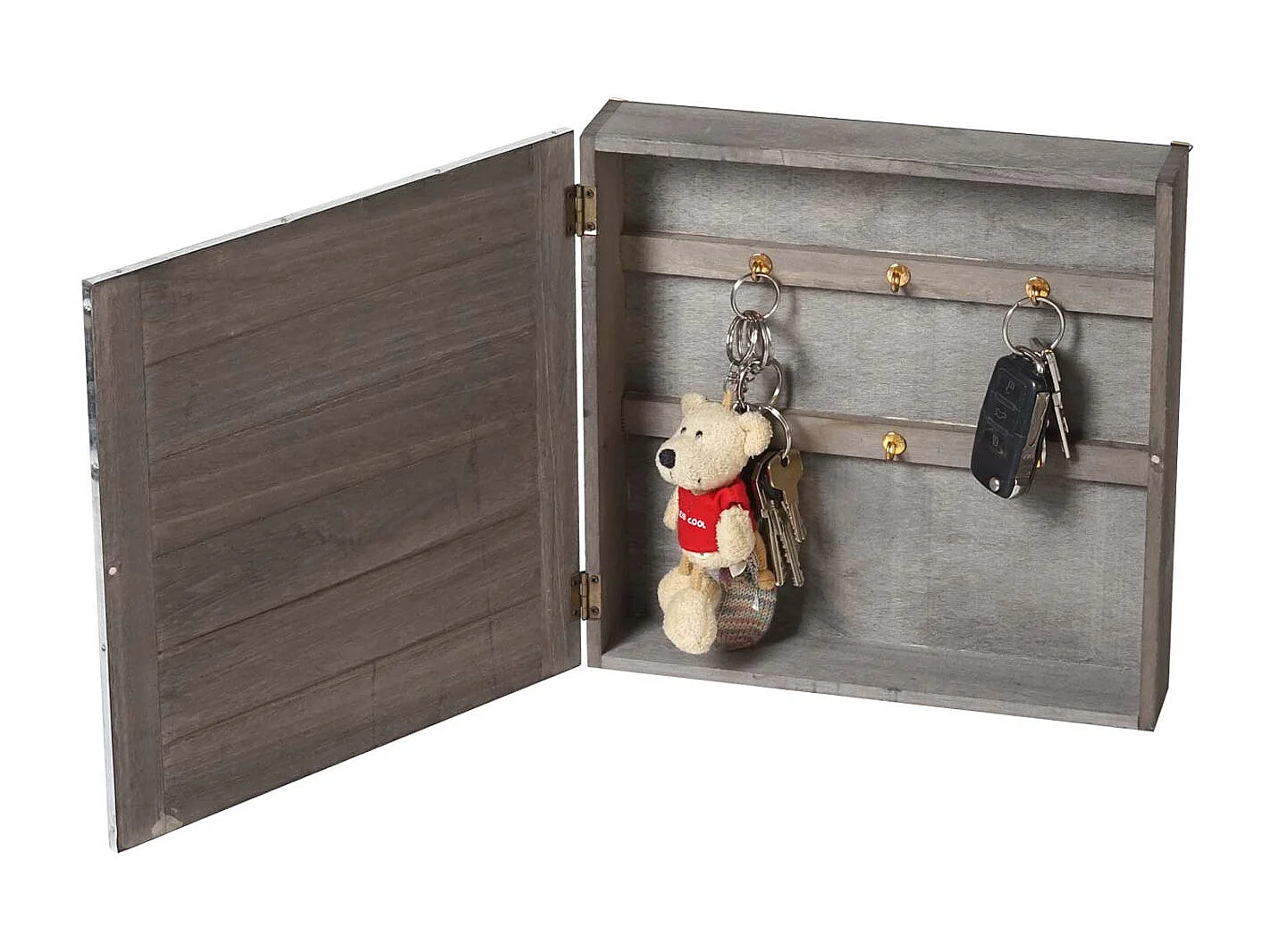 Boîte à clés murale bois marron 29 x 9 x 30 cm 04_0005907