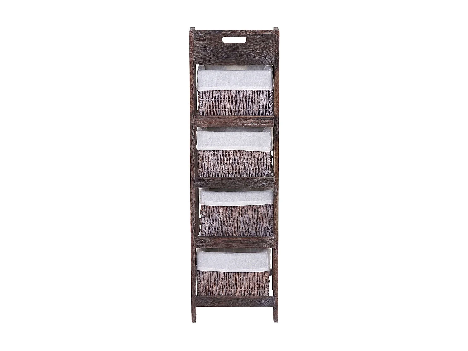 Étagère échelle sur pied bois marron 30 x 35 x 101 cm 04_0002546